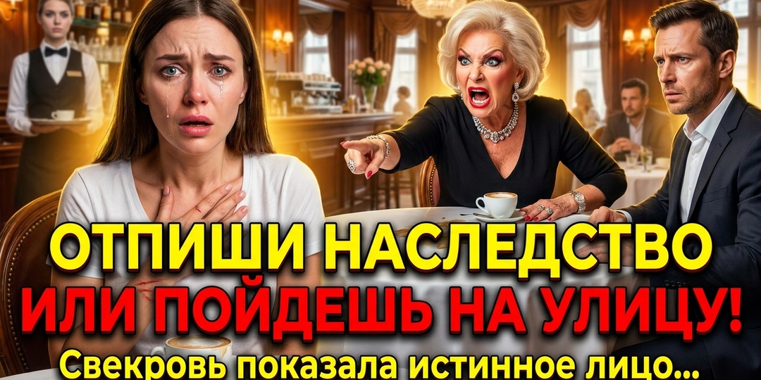 «— Ты живешь в квартире моего сына из милости! Отпиши наследство, иначе завтра же пойдешь на улицу!»