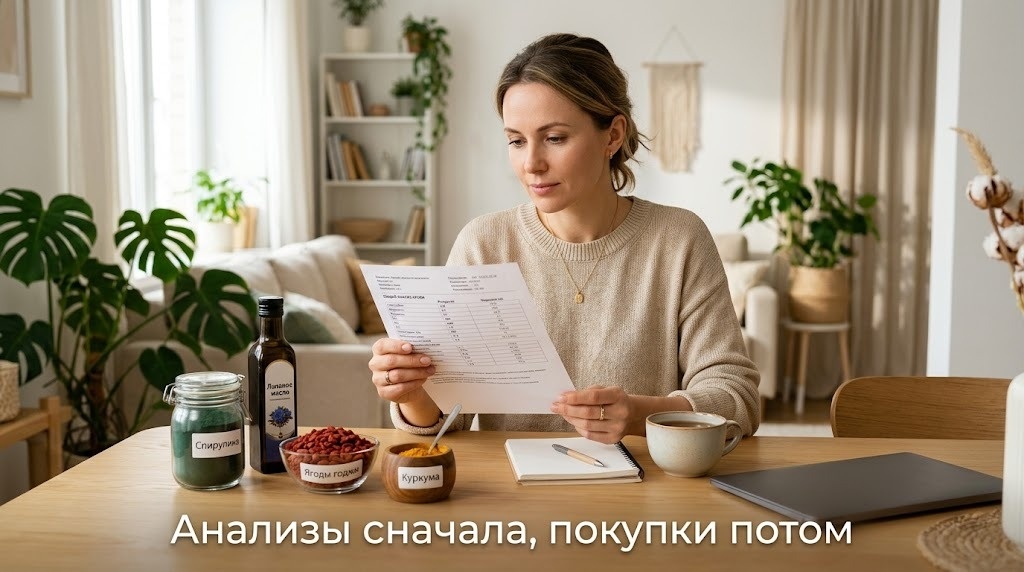 суперфуд выбирали раньше, чем посмотрели в анализы