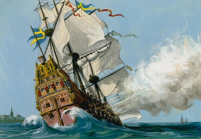 Vasa затонул при первом же выходе из порта. Фото: bookpalace.com