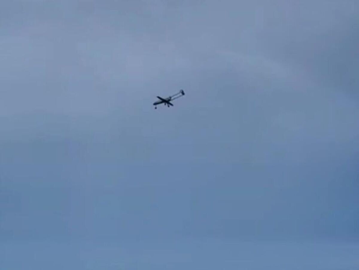    Украинский беспилотник над Ивановской областью. Кадр видео | © Соцсети