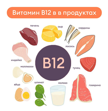 Дефицит витамина B12. Источник: Labstori.ru