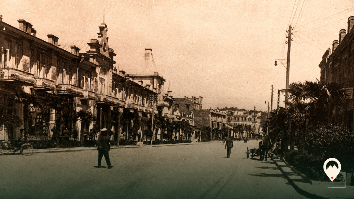 Улица Колюбакинская, сегодня проспект Леона, 1908 г. // Источник: http://abkhazinform.com