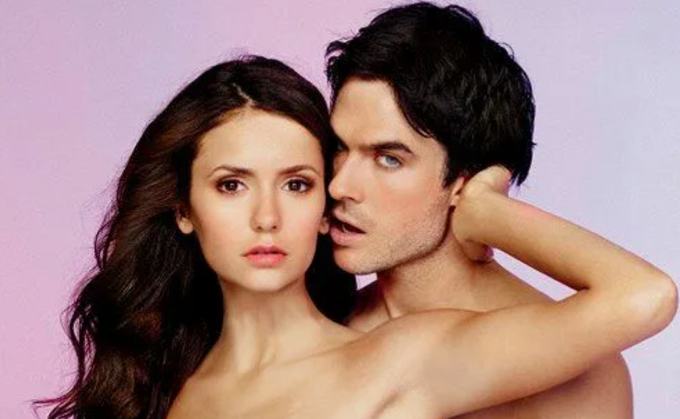  Nina Dobrev & Ian Somerhalder, актеры сериала "Дневники вампира"