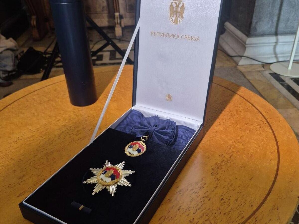    Генеральному директору Государственного Эрмитажа Михаилу Пиотровскому вручили Орден Сербского флага I степени | © РИА Новости