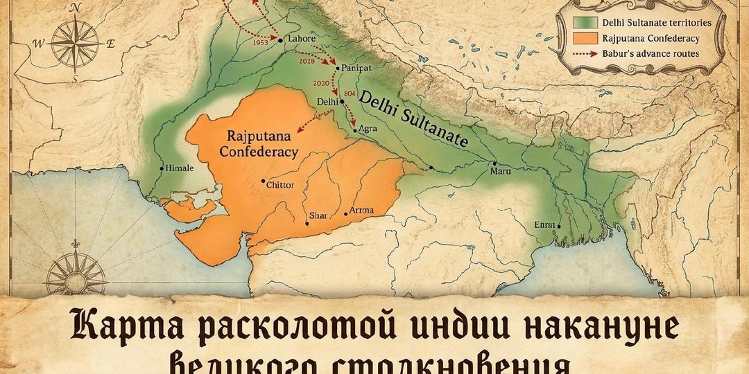 Сталь, порох и слоны: как Бабур подчинил Индию и сломил гордых раджпутов