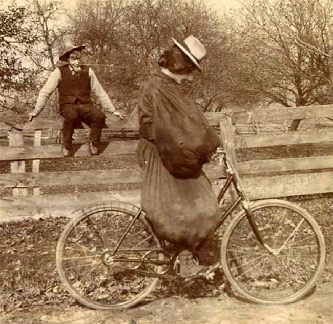 Велосипедист, около 1900 г.