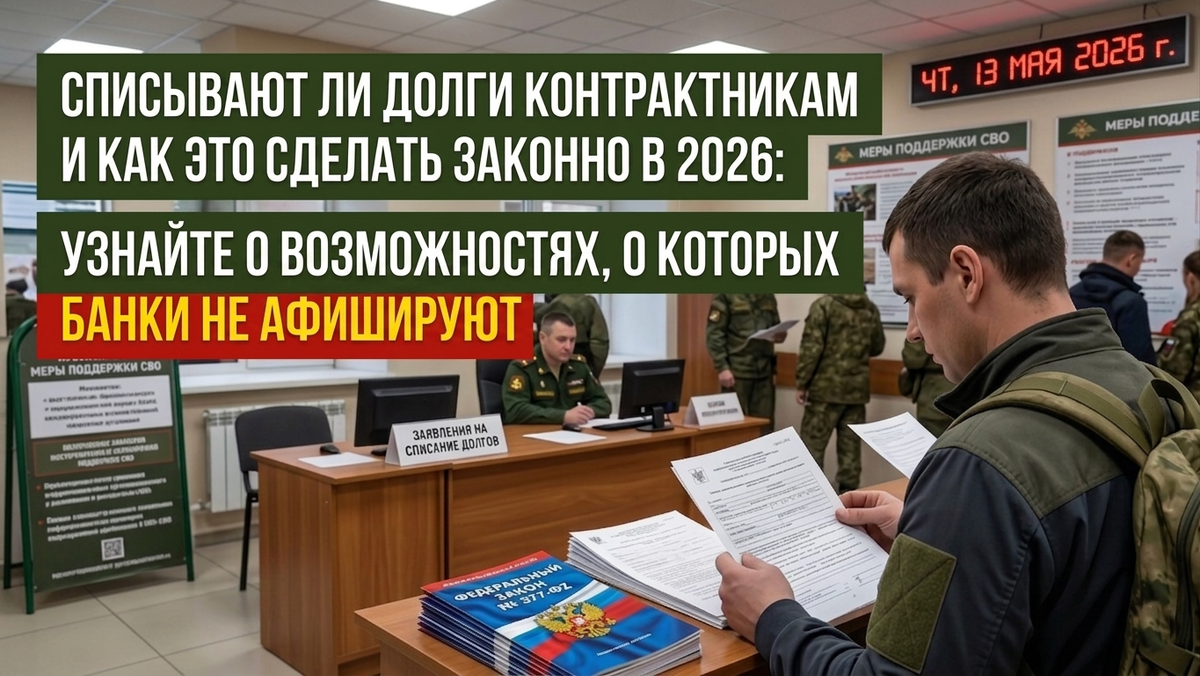 Списывают ли долги контрактникам