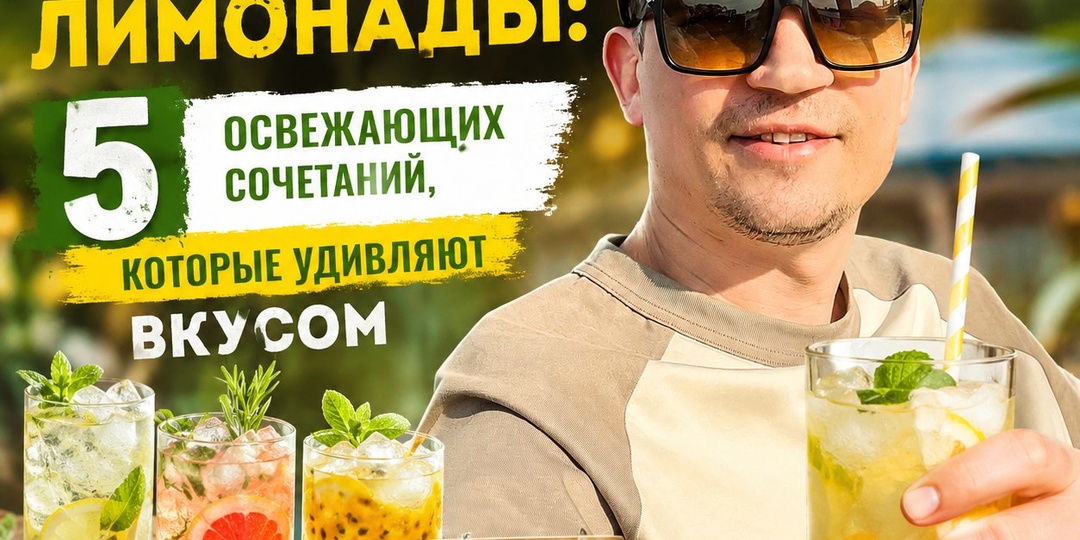 Летние лимонады: 5 освежающих сочетаний, которые удивляют вкусом
