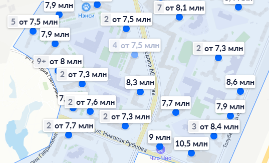 скриншот с циана