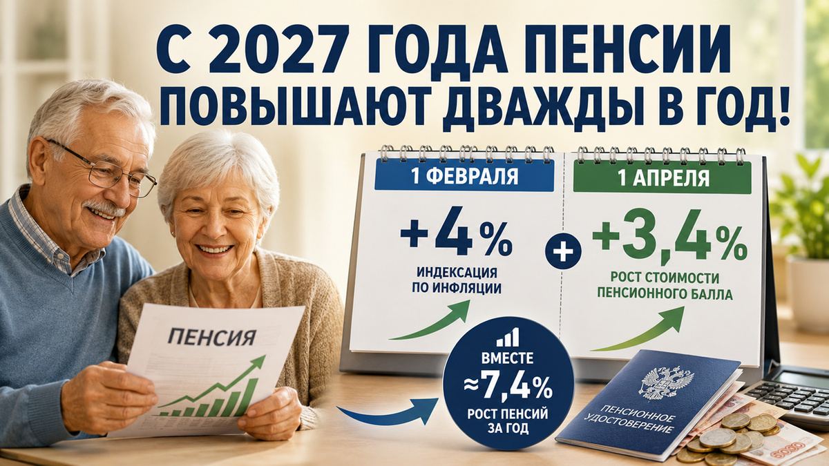 Пенсии вырастут, но есть нюанс: в России вводят новую схему индексации