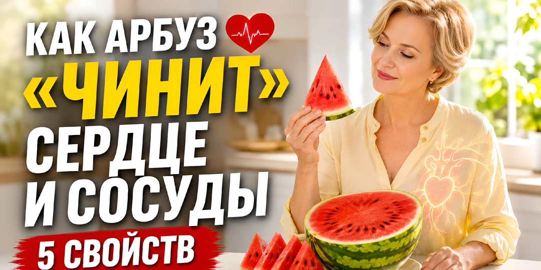 Как арбуз «чинит» сердце и сосуды: 5 свойств с научной опорой