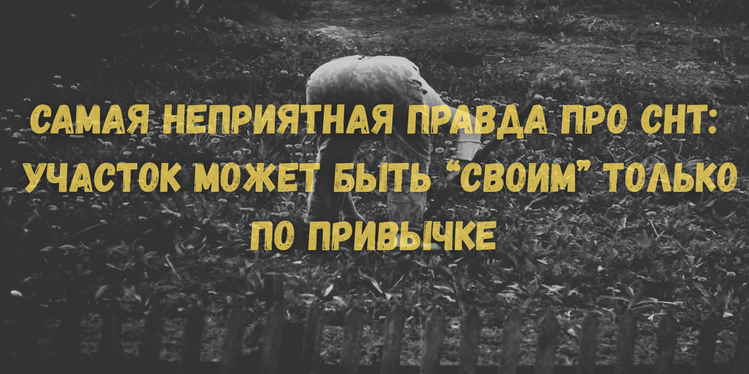 Почему участок в СНТ может считаться “вашим” только на словах
