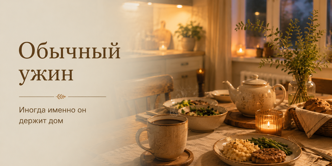 Обычный ужин может держать семью крепче, чем кажется 🏡