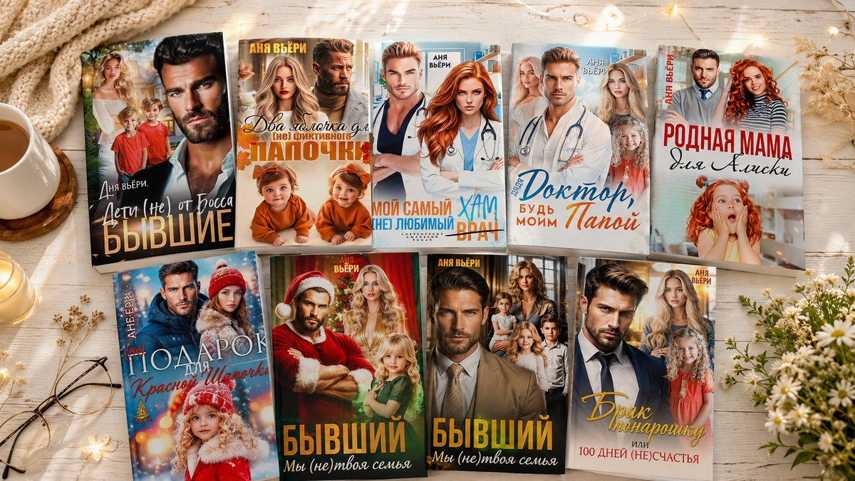 Книги Ани под разными псевдонимами