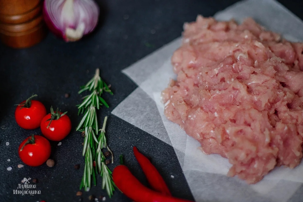 Фарш из белого мяса индейки