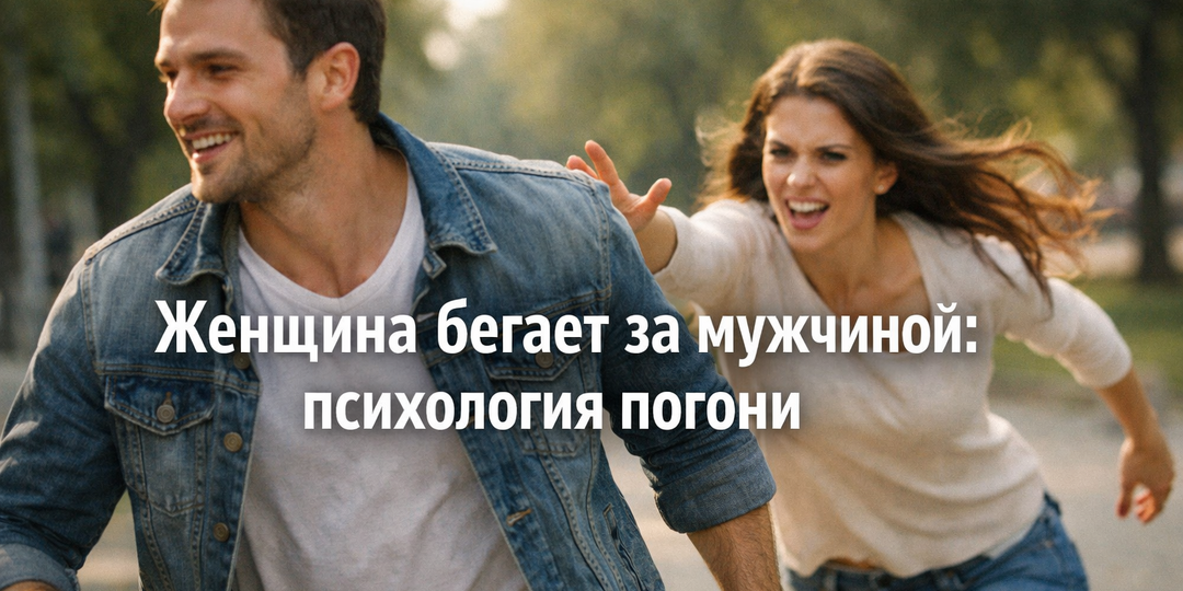 Женщина бегает за мужчиной: психология погони!