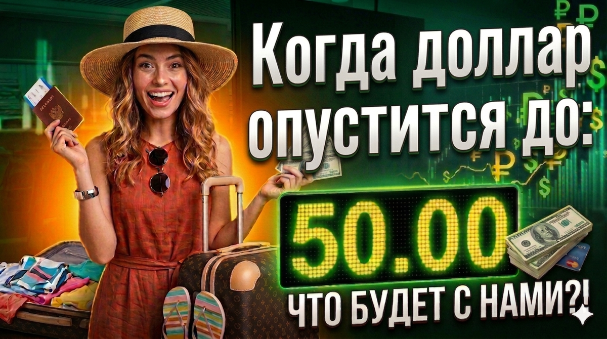 Когда доллар опустится ещё ниже до 50 руб