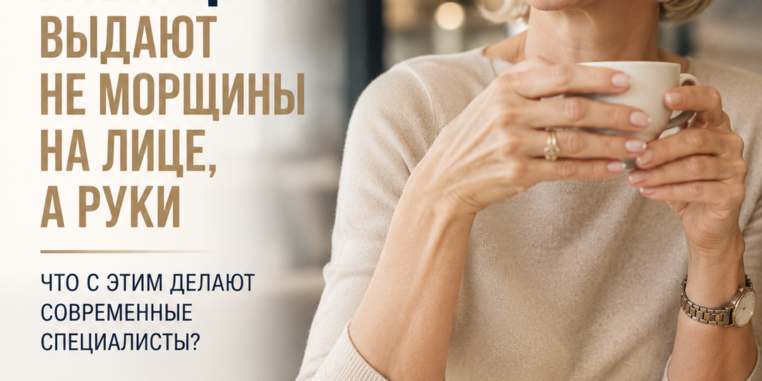 Возраст женщины выдают не морщины на лице, а руки