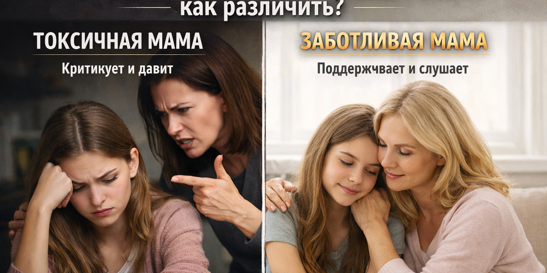 Токсичная мама vs заботливая: как различить?