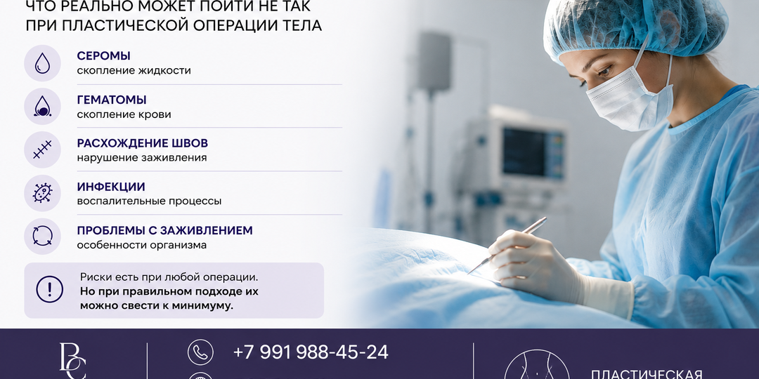 Что может пойти не так при пластической операции тела
