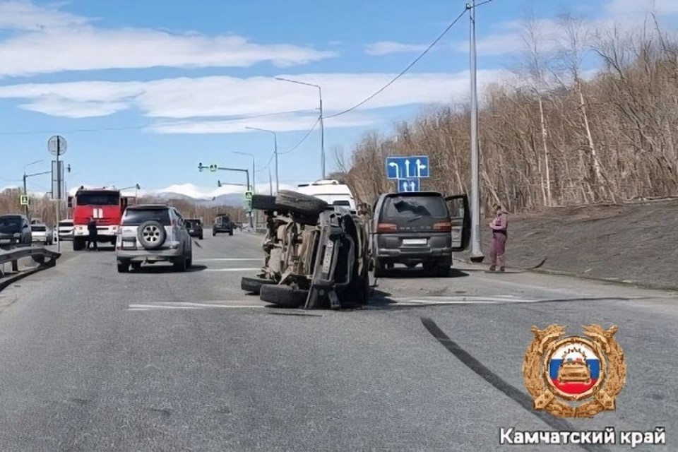    В аварии с участием бензовоза пострадал человек Фото: Госавтоинспекция Камчатки
