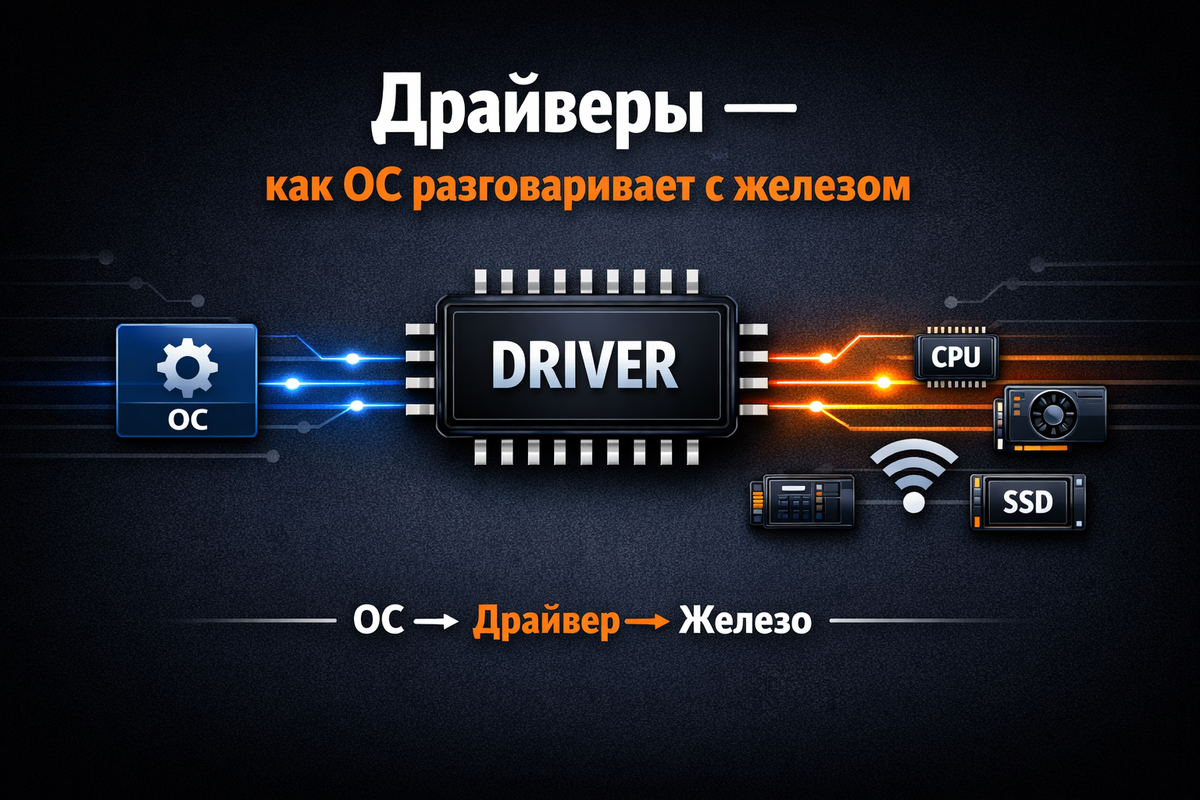 Драйверы — как ОС разговаривает с железом