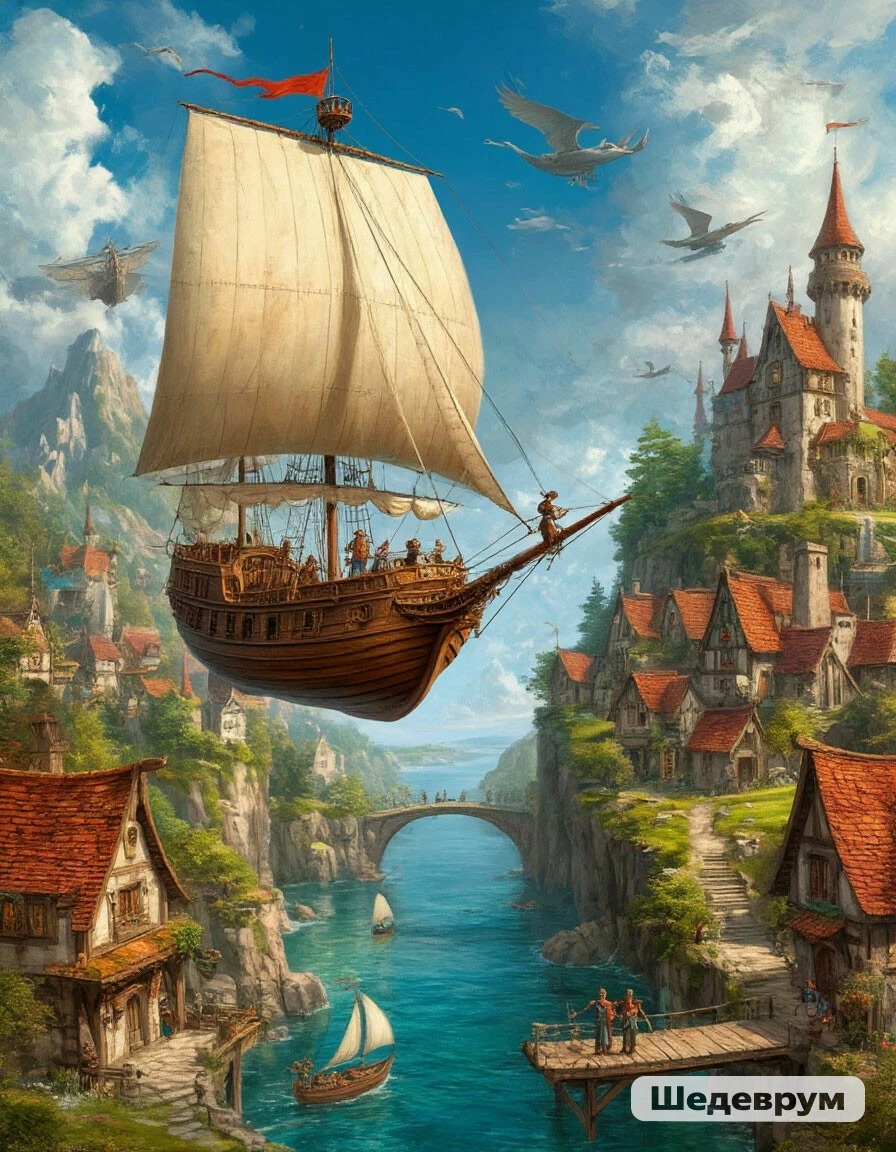 Улетающий парусник