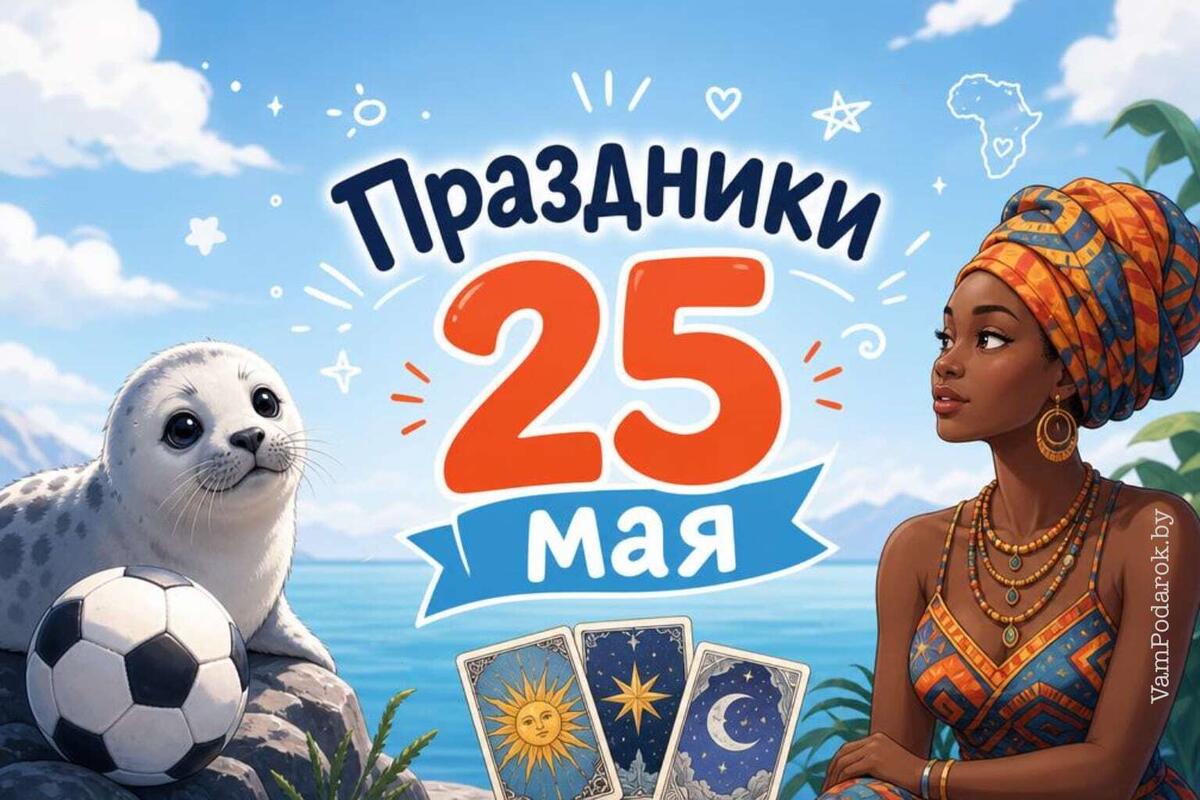 Праздники 25 мая – открытки и картинки