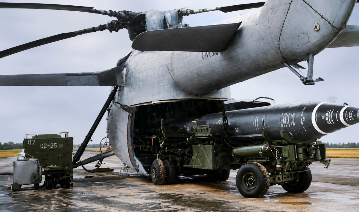 Ми-6РВК с оперативно-тактической ракетой 8К114