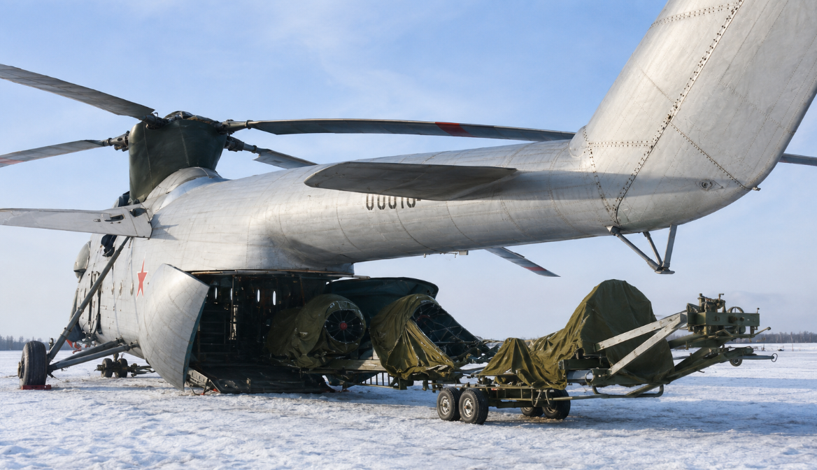 Ми-6РВК с оперативно-тактической ракетой 8К114 (Р-17В)