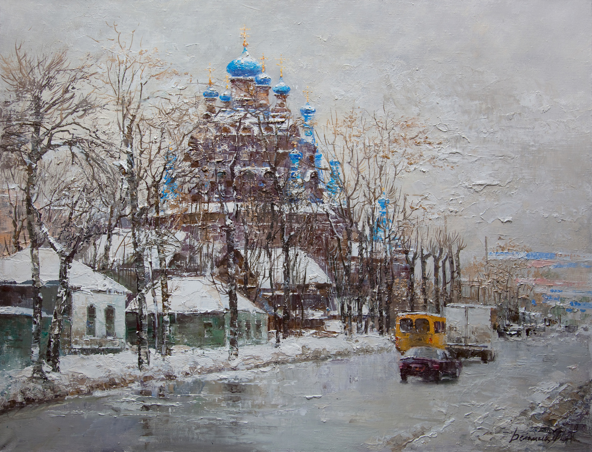 © Дмитрий Беломыцев. Храм Святого Георгия Победоносца. Холст, масло. 