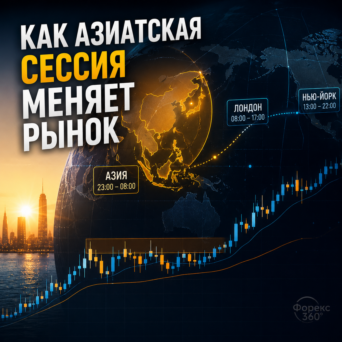 Как азиатская сессия влияет на рынок и где ошибаются трейдеры
