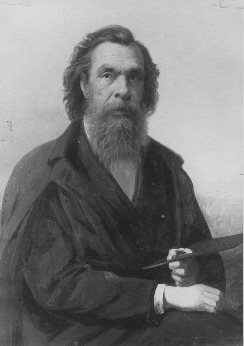 А. М. Колесов
Портрет А.К. Саврасова.  Холст, масло. 103 х 80,5.  1902