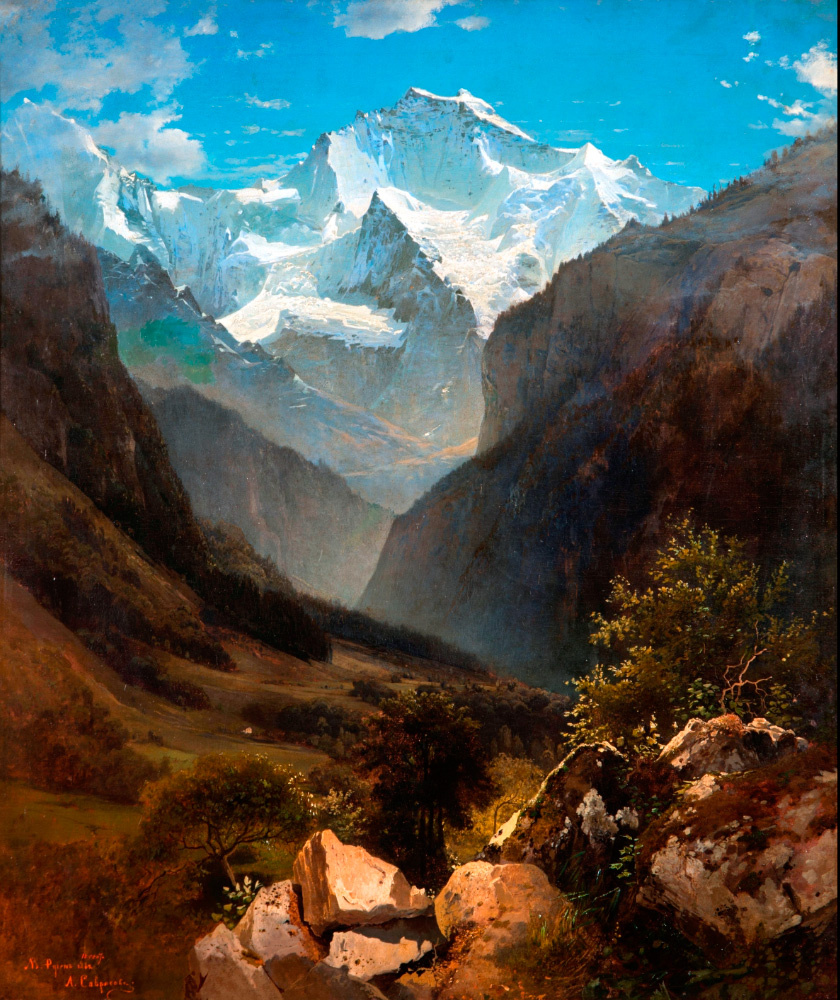 Вид в Швейцарских Альпах (Гора Малый Рухен). 1862
Холст, масло. 76×63 см.   Государственный Русский музей, С.-Петербург