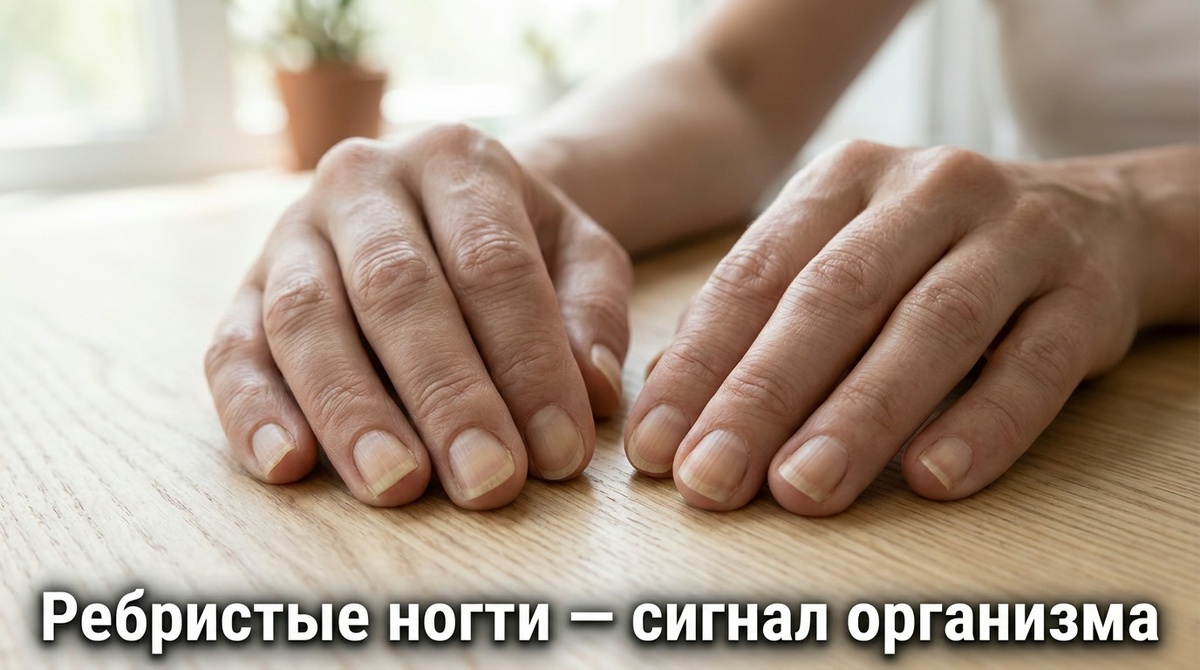 разверните ладонь вниз и медленно проведите пальцем по поверхности ногтевой пластины. Чувствуете бороздки?
