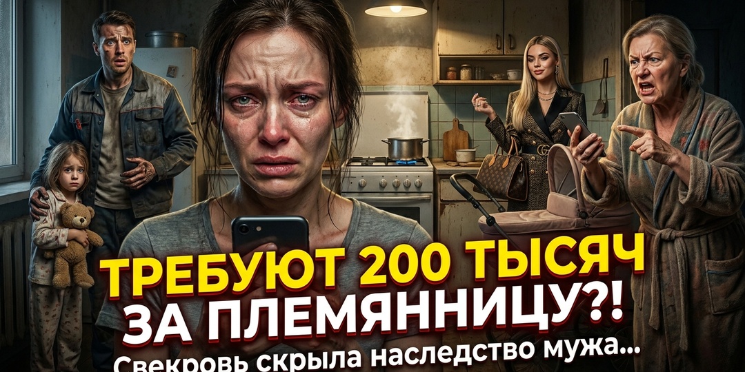 — Вынь да положь двести тысяч племяннице на годик! Не позорьтесь, вы же семья! — заявила свекровь.