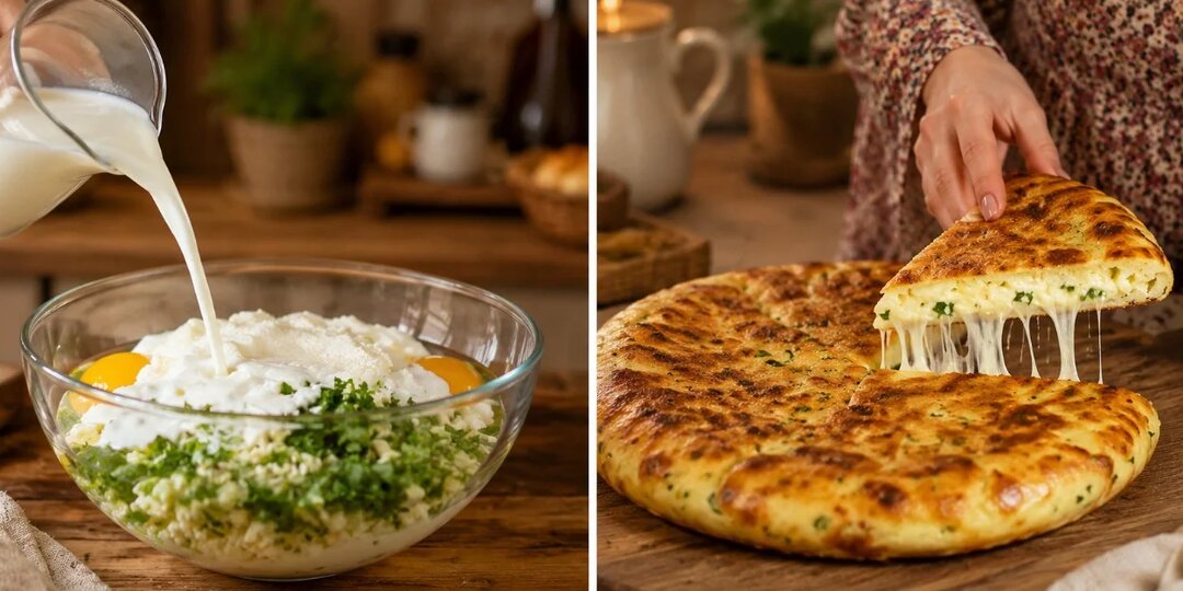 Творог, сыр и яйцо — и целая тарелка мягких лепёшек готова: по вкусу как хачапури, только проще и быстрее