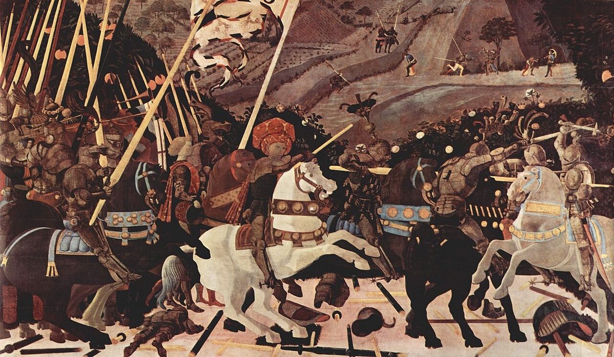 Паоло Уччелло одна из трех картин серии «Битва при Сан-Романо» 1456—1460 гг. 