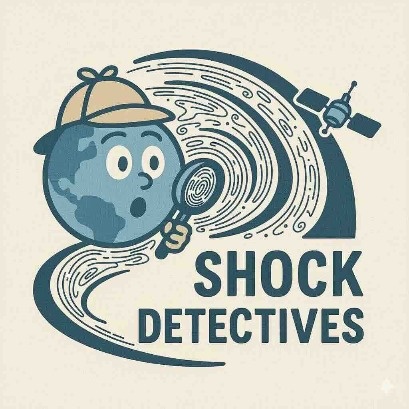 Минималистический логотип Shock Detectives, разработанный при помощи ChatGPT.