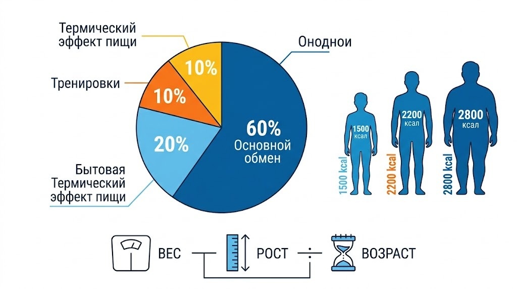 основной обмен и бытовая активность — это и есть тот фундамент