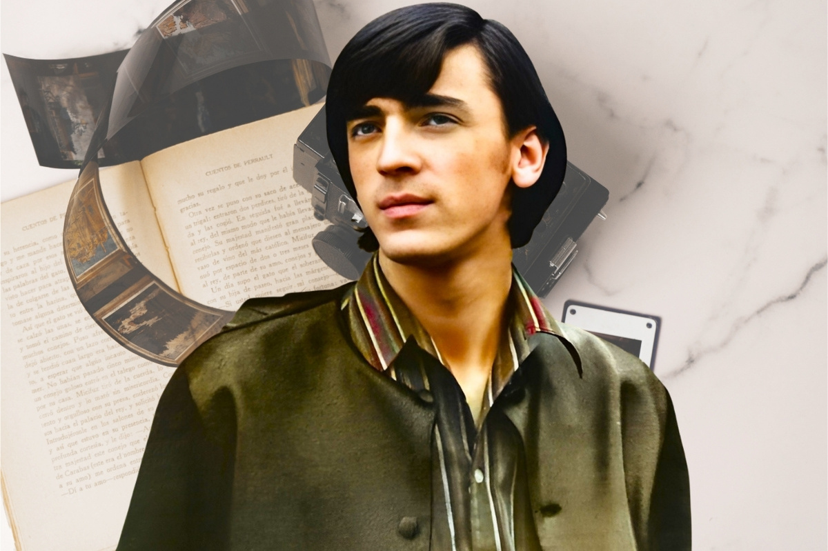 Тогда, в начале пути, ещё без шляпы. Но уже с тем самым взглядом — острым, чуть настороженным, готовым к большим ролям.