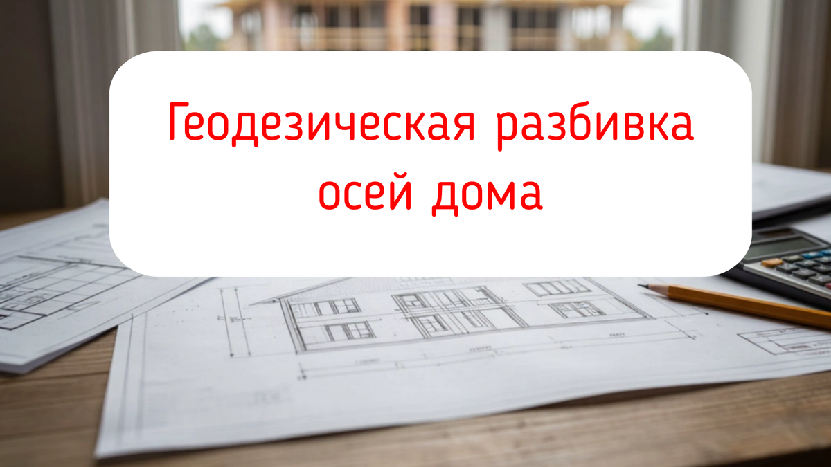 Геодезическая разбивка осей дома