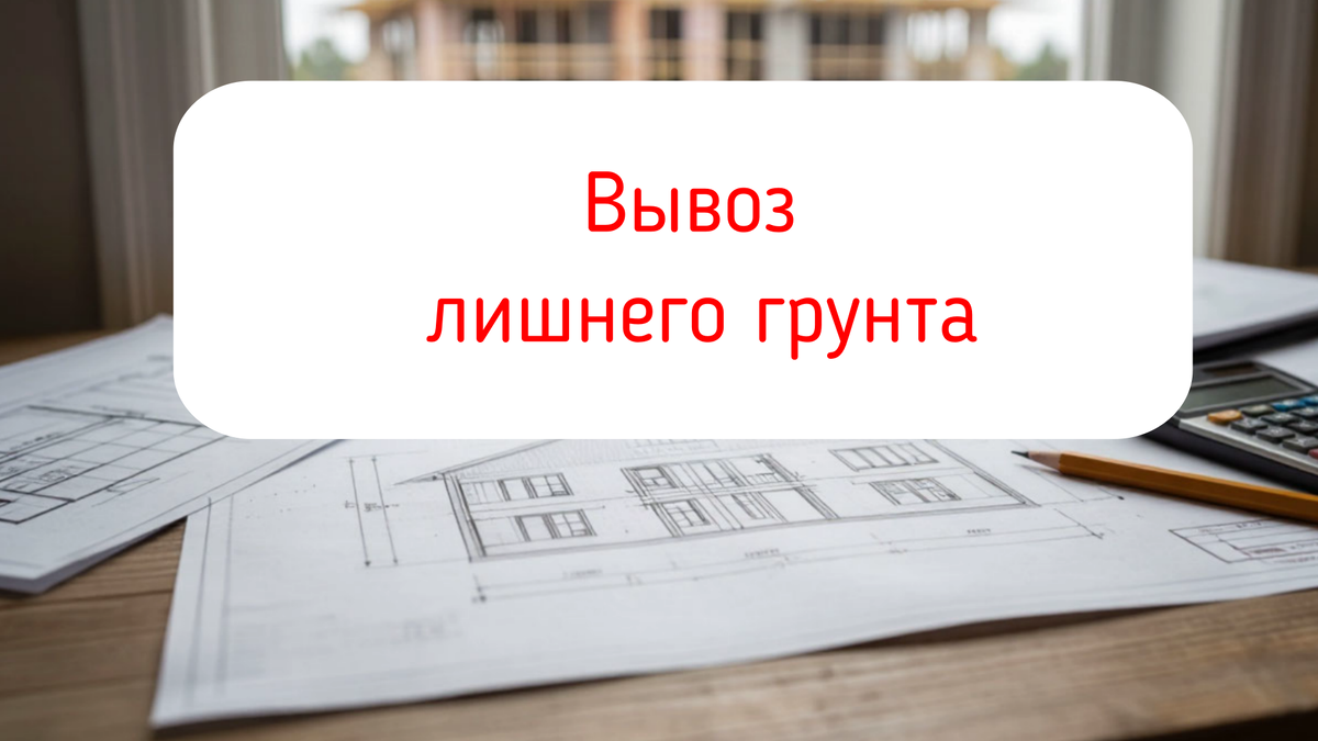 Вывоз лишнего грунта