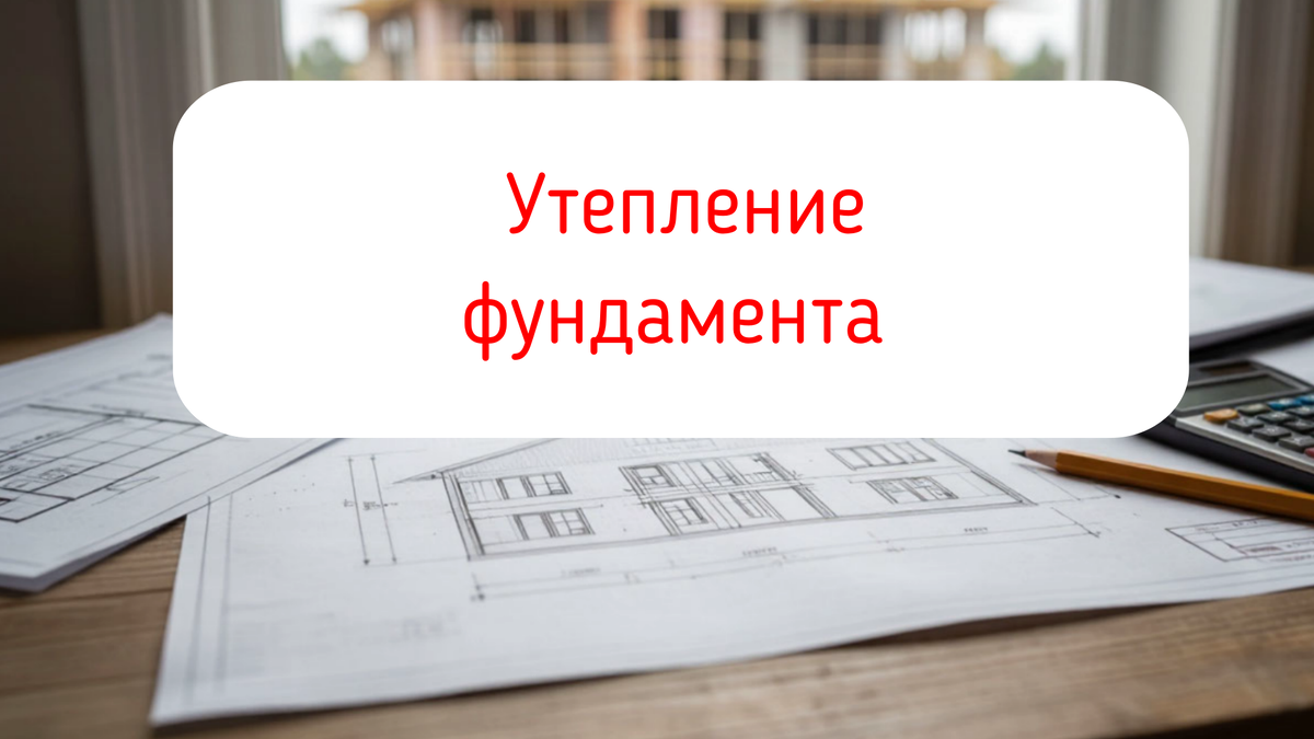 Утепление фундамента  