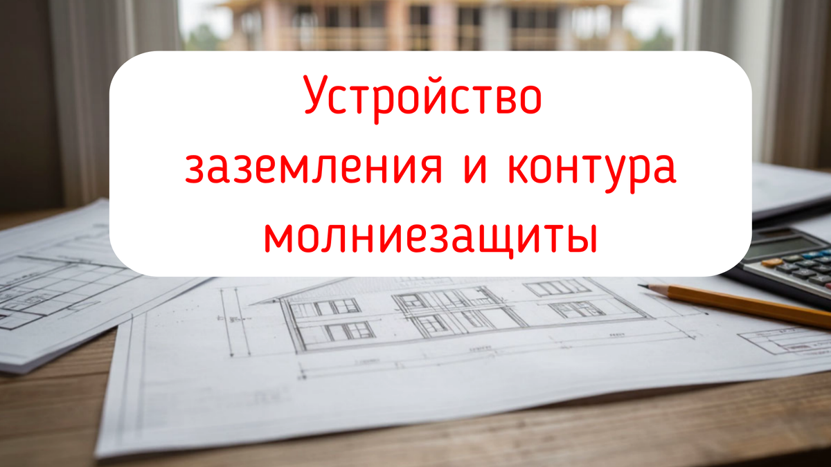 Устройство заземления и контура молниезащиты