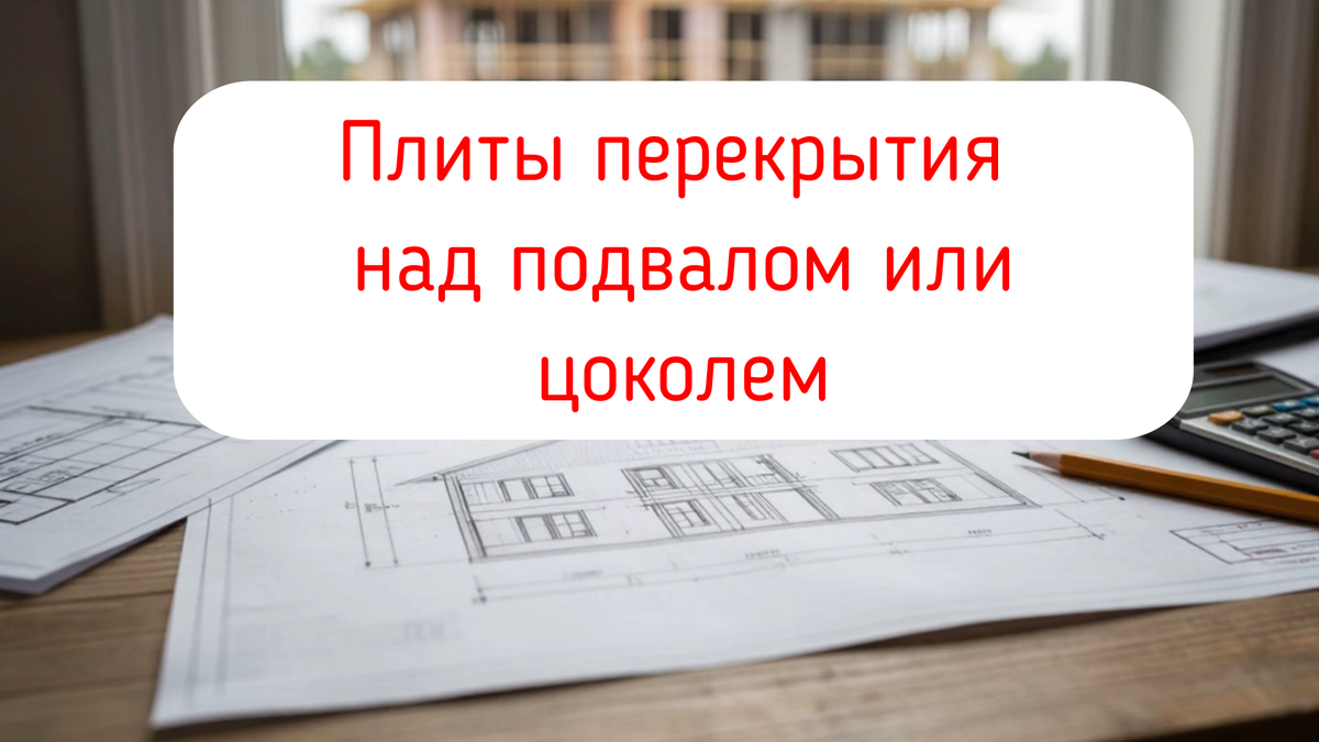 Плиты перекрытия над подвалом или цоколем