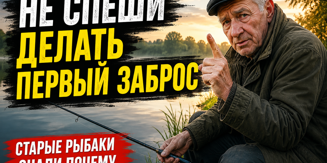Старый рыбак объяснил, почему нельзя сразу начинать ловлю после приезда на водоём