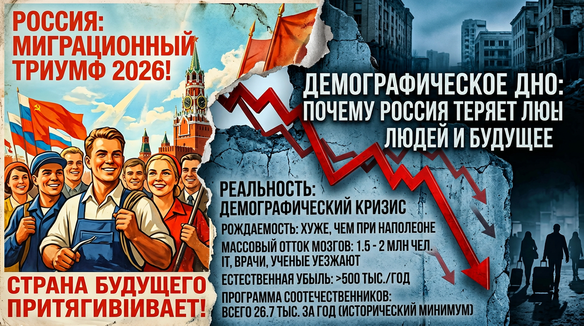 Миграционный миф: почему Россия теряет людей, а не притягивает их