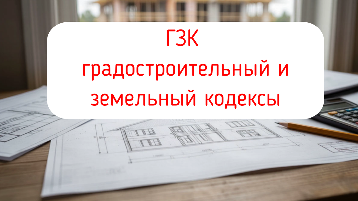 ГЗК - градостроительный и земельный кодексы
