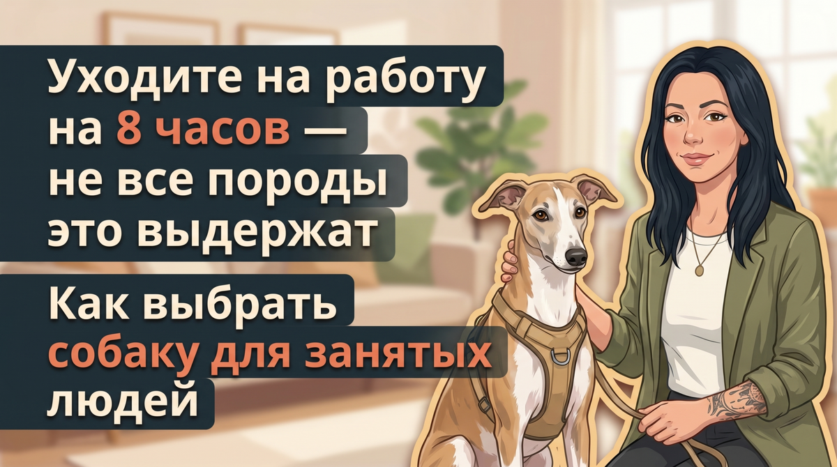    Как выбрать собаку, которая спокойно выдержит рабочий день без хозяина. Анна Марковская